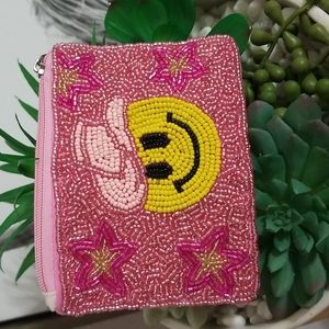 Seed bead coin purse